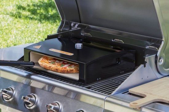 Turn Your Gas Grill Into A Wood-Fire Oven With The Baker Stone Pizza Oven Box
